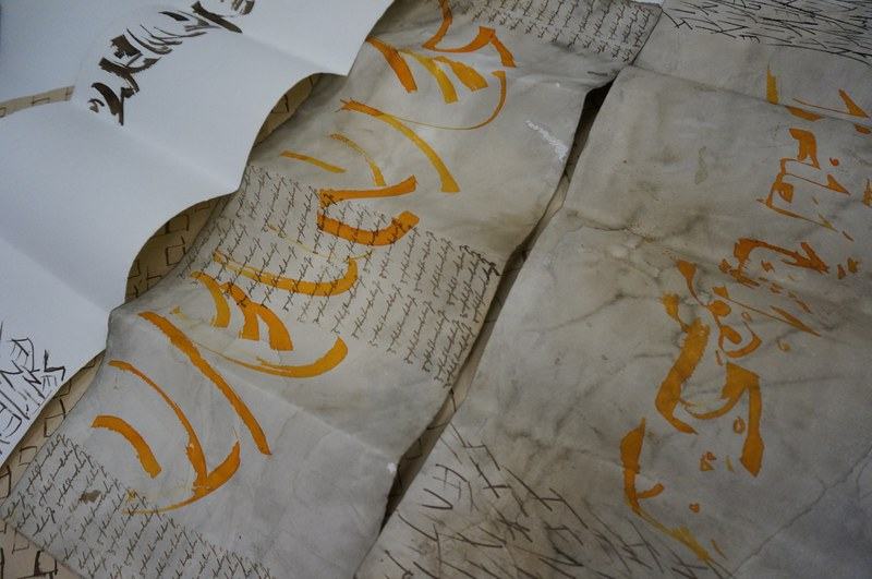 Trame calligrafiche Pagine di codici e alfabeti inventati